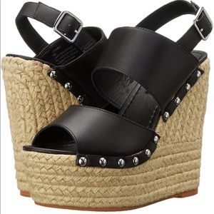 Steve Madden Women's Jummbo, Black Leather, 9.5 M US